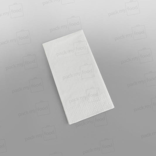 Poppies Napkin White 2 Ply - 8 Fold