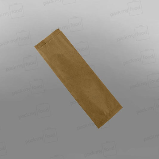Kraft Ribbed Baguette Paper Bag - 4x6x13inch