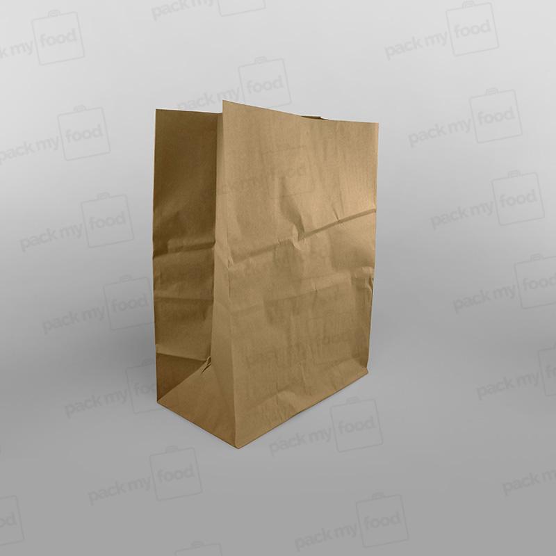 Brown Paper Grab Bag/ Take Away Bag, No Handles