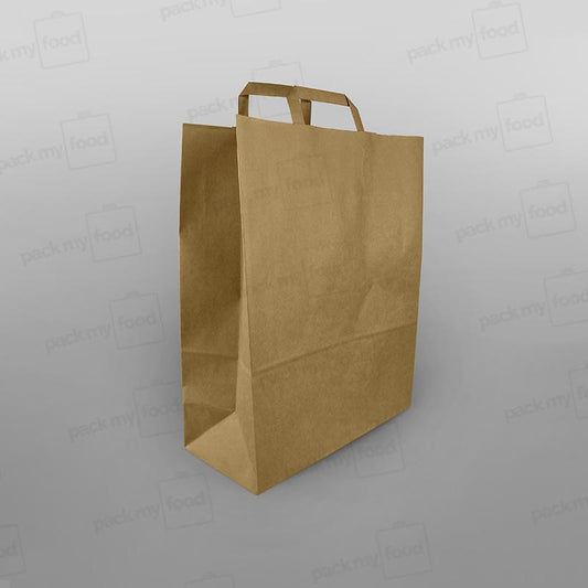 Brown Paper Carrier Bag Large & Tall - 320 x 140 x 410mm