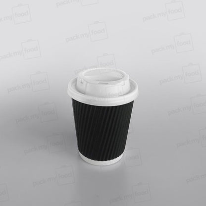 Ripple Kraft Paper Cup Hot - Black