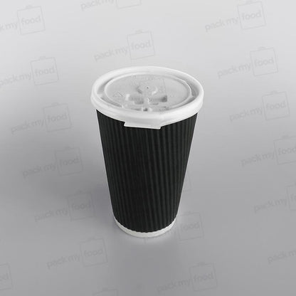 Ripple Kraft Paper Cup Hot - Black