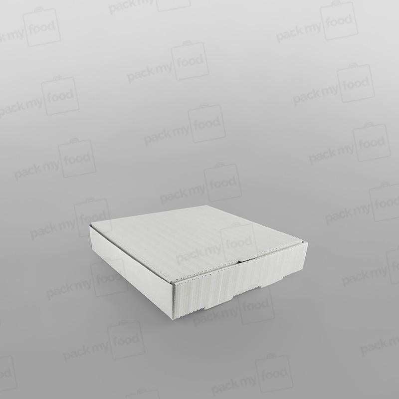 White Plain Square Pizza Box | Pack My Food