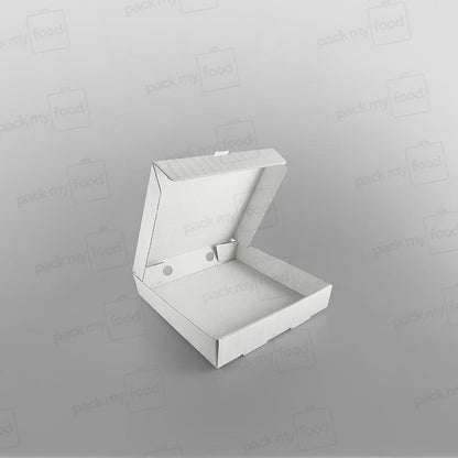 Pizza Box White Plain, Square