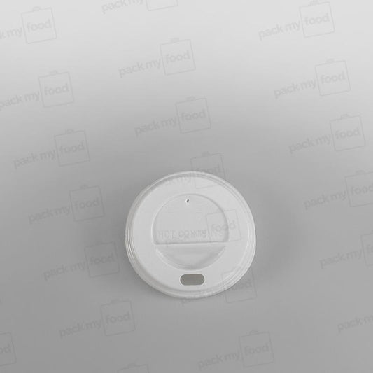 Somo Plastic Sip Through Lid White [4oz]