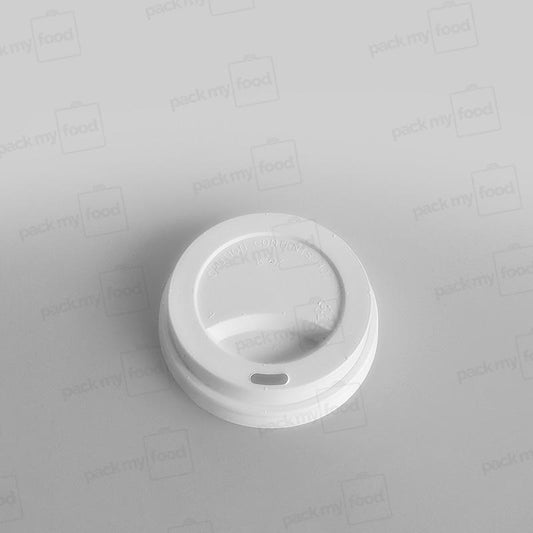 Hippo Hot Plastic Lid - White Domed