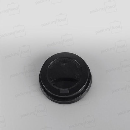 Hippo Hot Plastic Lid - Black Domed