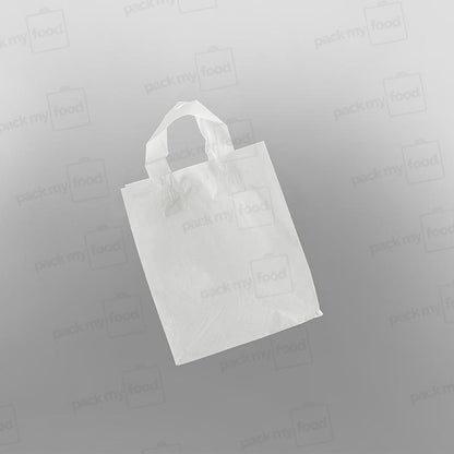 SOS White Plastic Carrier Bag