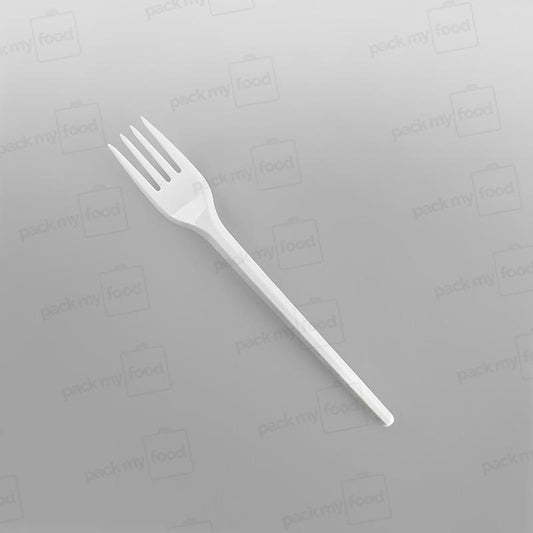 Plastic White Economy Forks