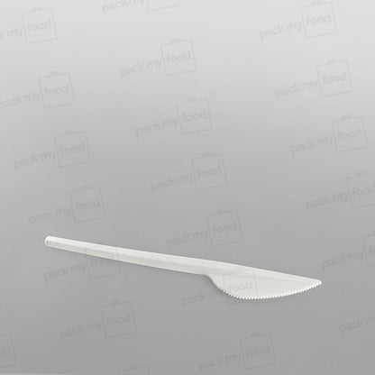 Plastic White Economy Knives