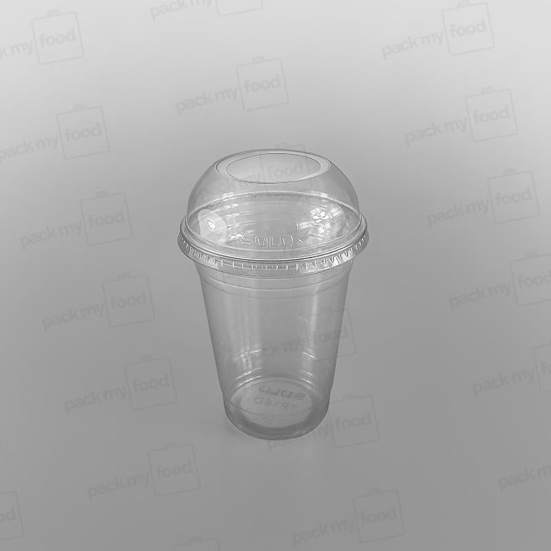 Solo Plastic Lid Domed, Extra Wide Hole [To Fit 12oz & 20oz Cups - PLC03, PLC06]