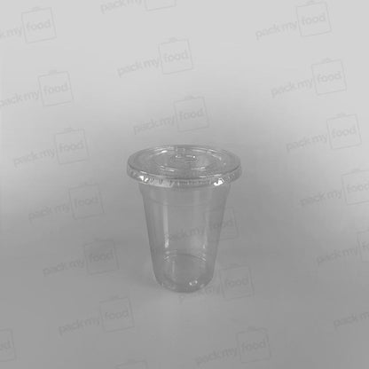 Recycled Plastic Flat Lid With Straw Slot To Fit 9oz Cup PLC09G