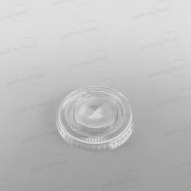 Somoplast Plastic Clear Flat Lid Straw Slot