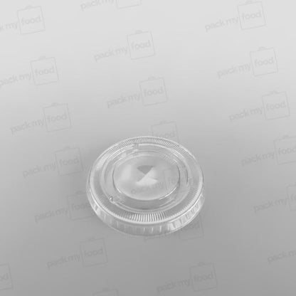 Somoplast Plastic Clear Flat Lid Straw Slot