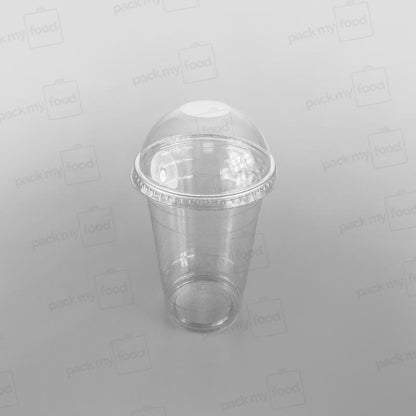 Somoplast Clear Domed Lid Closed/No Hole