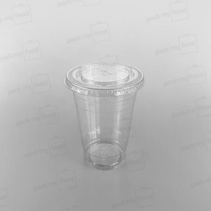 Somoplast Plastic Clear Flat Lid Straw Slot