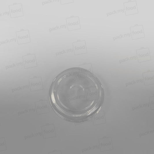 Recycled Plastic Flat Lid With Straw Slot To Fit 12oz Cup PLC11G
