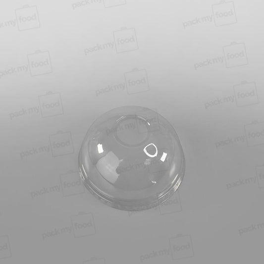 Recycled Plastic Domed Lid With Hole To Fit 16-20oz Cups PLC12G, PLC13G