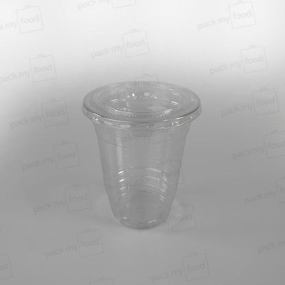 Recycled Plastic Flat Lid With Straw Slot To Fit 16-20oz Cups PLC12G, PLC13G