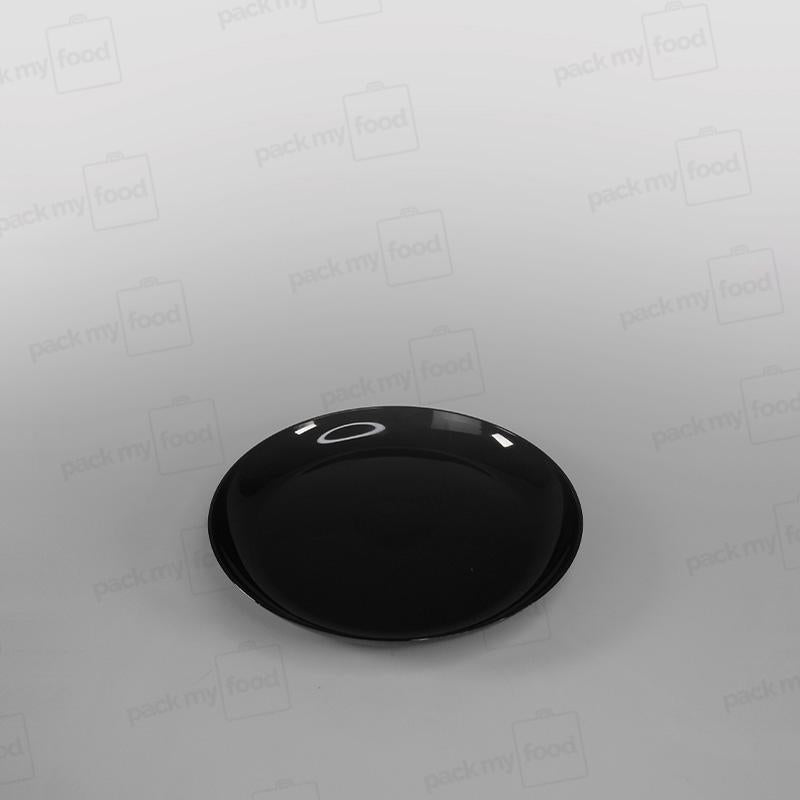 Plastic Round Black Plates