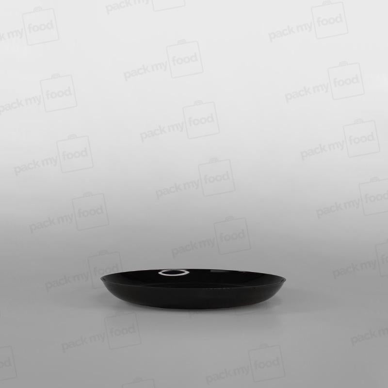Plastic Round Black Plates