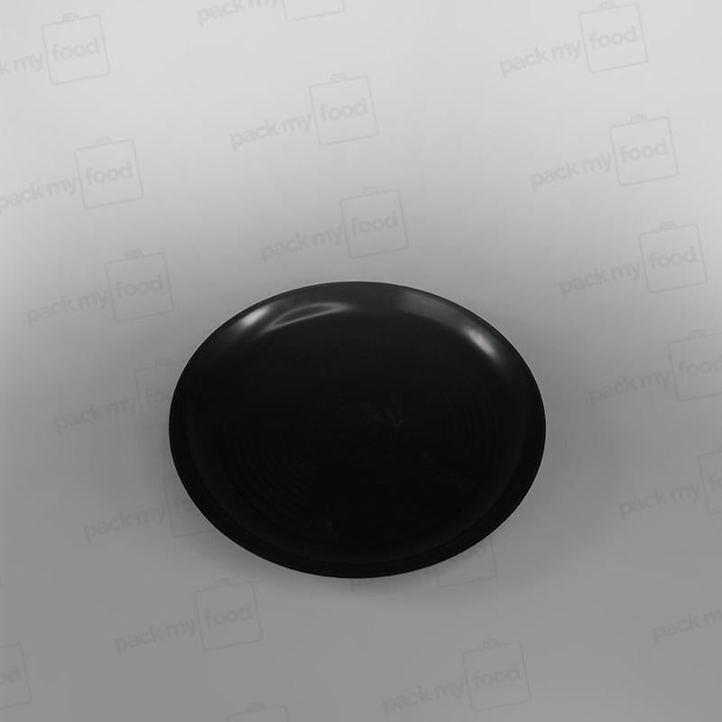 Plastic Round Black Plates