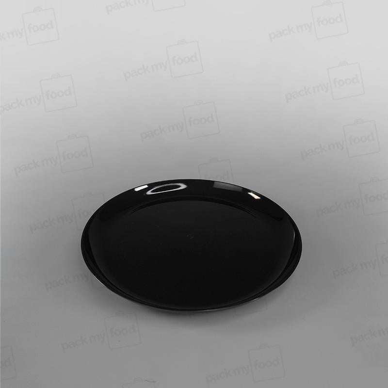 Plastic Round Black Plates