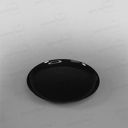 Plastic Round Black Plates