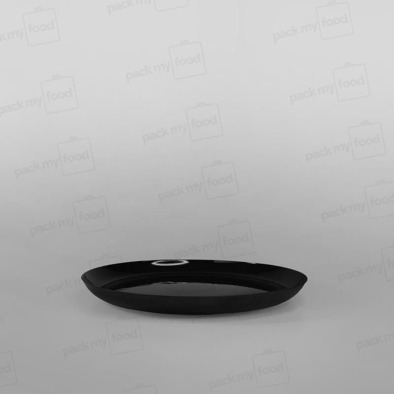 Plastic Round Black Plates