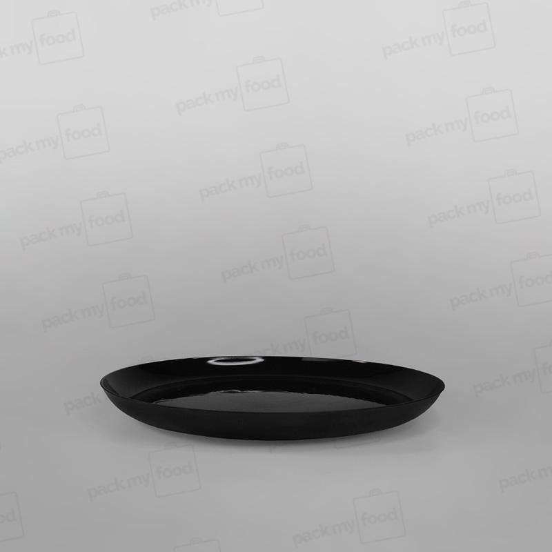 Plastic Round Black Plates