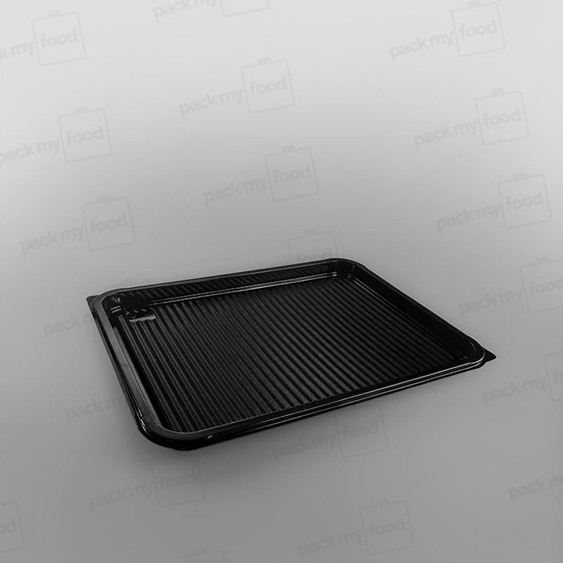 Plastic Rectangular Platter - Black Base