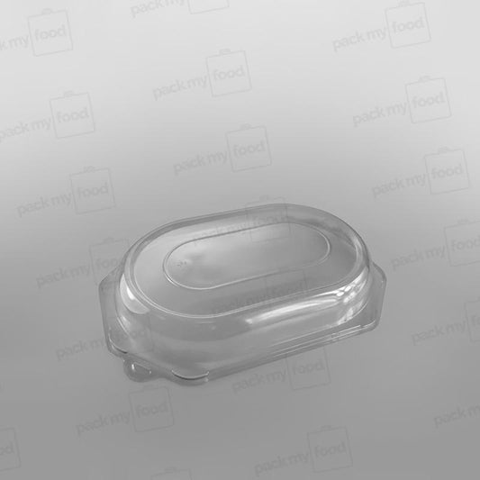 Clear Domed Lid For Octagonal Black Plastic Platter Base