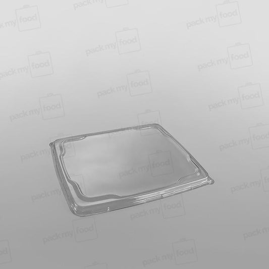 5 Compartment Black Plastic Platter Lid