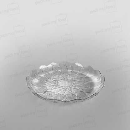 Plastic Round Tray Clear