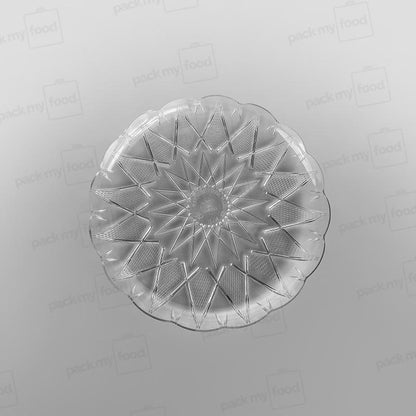 Plastic Round Tray Clear