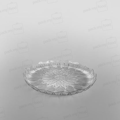 Plastic Round Tray Clear