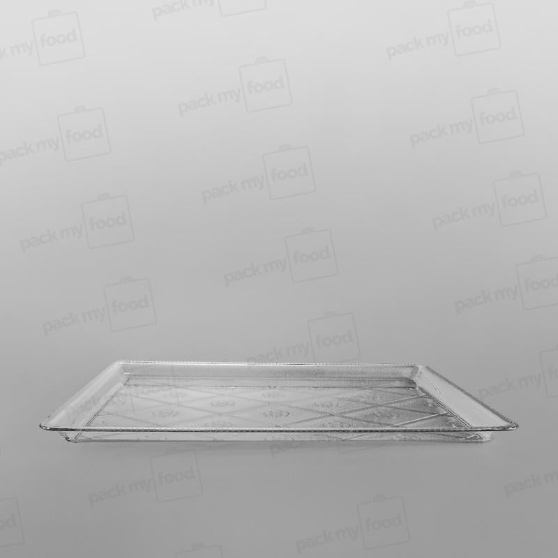 Plastic Rectangular Tray Clear