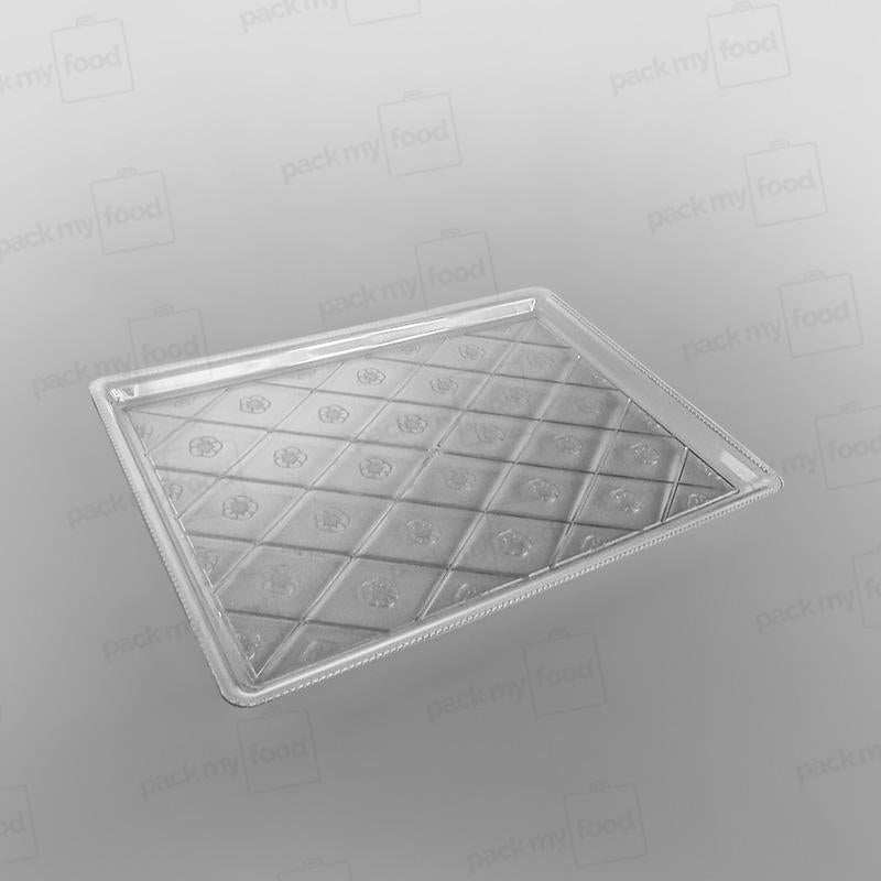 Plastic Rectangular Tray Clear