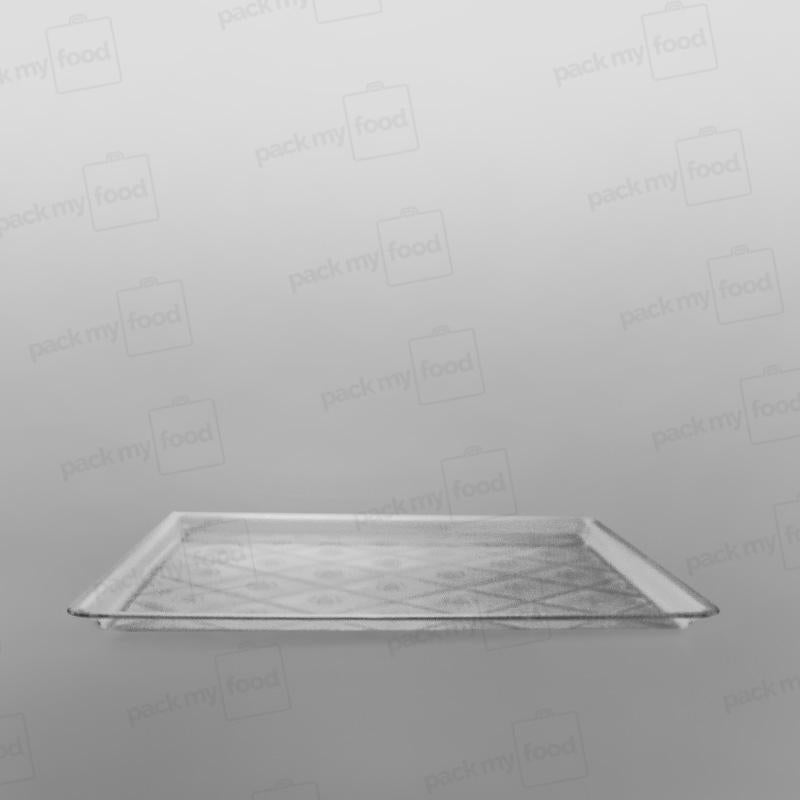 Plastic Rectangular Tray Clear