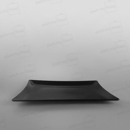 Plastic Presentation Trays Oval Black
