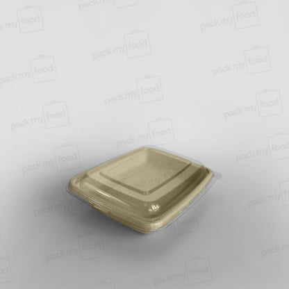Sabert rPET Lid For Rectangular Pulp Containers