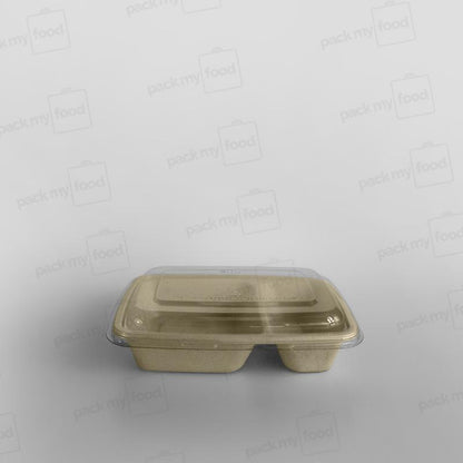 Sabert rPET Lid For Rectangular Pulp Containers