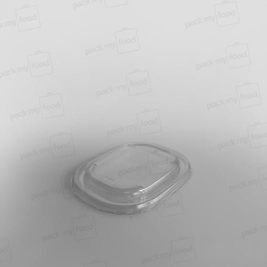 Sabert rPET Lid For Oval Eco Street Food Pulp Bowl