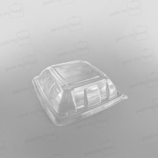 Sabert PP Domed Lid For 3 Compartment Large Square Pulp Container
