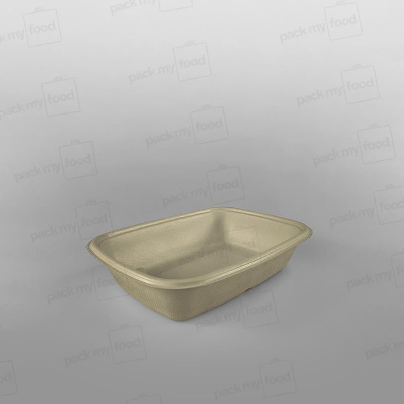 Sabert PLA Lined Rectangular Pulp Tray [PUL48632PLA] [825ml]