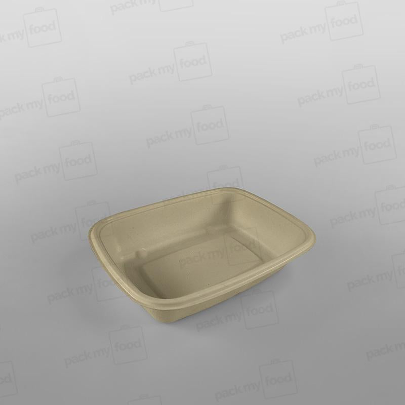 Sabert PLA Lined Rectangular Pulp Tray [PUL48632PLA] [825ml]