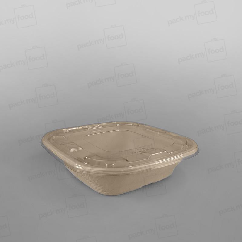 PET Lid For Sabert Square Catering Bowl