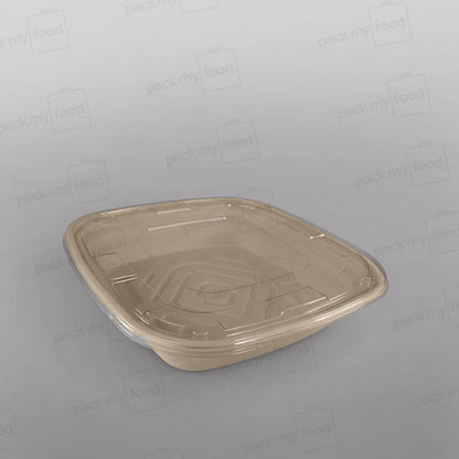 PET Lid For Sabert Square Catering Bowl