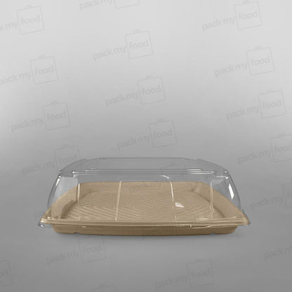 Sabert Domed Lid For Square Pulp Platter - 40x40cm