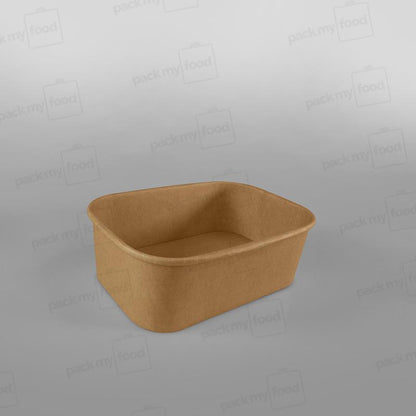 Rectangular Kraft Paper Food Container